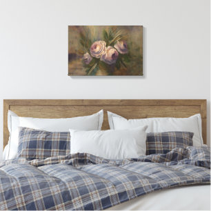 Gemalte Rosen 18" x 12" Leinwanddruck