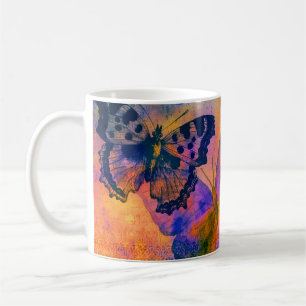Gemalte Schmetterlinge Kaffeetasse