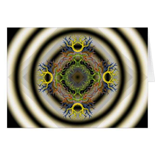 Gemalte Spitze auf Ringen (Vorderseite (Horizontal))