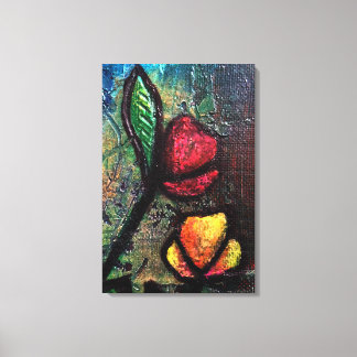 Gemalte Tulpen Leinwanddruck