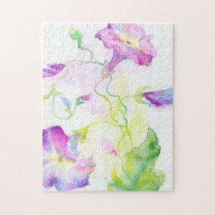 Gemalte Watercolorwinden-Blumen