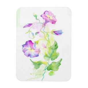 Gemalte Watercolorwinden-Blumen Magnet
