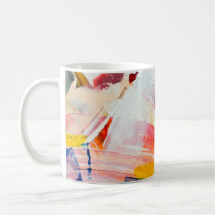gemalter abstrakter Hintergrundmalen,Pinsel,abstra Kaffeetasse