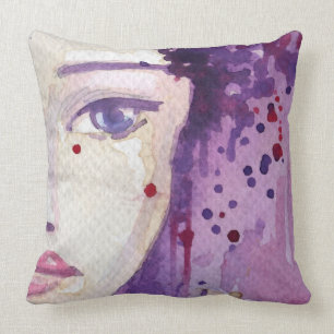 Gemalter Aquarell-Hintergrund Kissen