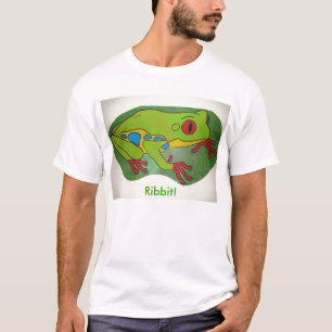 Gemalter Frosch, Ribbit! T-Shirt