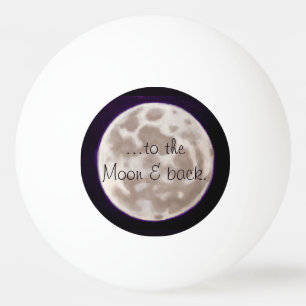 Gemalter Mond Tischtennisball