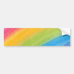 Gemalter Regenbogen Autoaufkleber