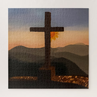 Gemalter Sonnenaufgang an Hübschem Ort. Acryldruck