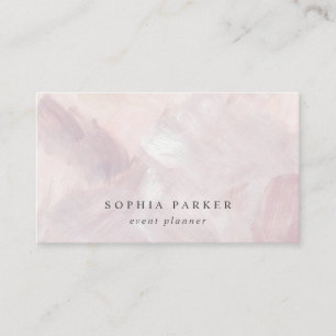 Gemaltes abstraktes elegantes Minimalistisches Visitenkarte