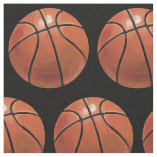 Gemaltes Basketball-Muster Stoff