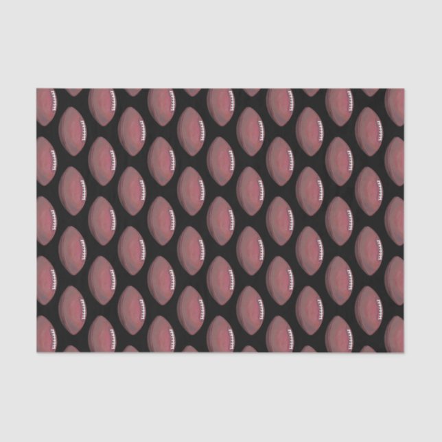 Gemaltes Fußball-Muster Seidenpapier (Vorderseite)