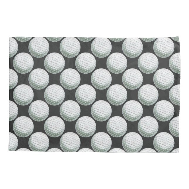 Gemaltes Golfball-Muster Kissenbezug (Rückseite)