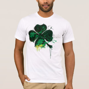 Gemaltes Klee-T-Shirt T-Shirt