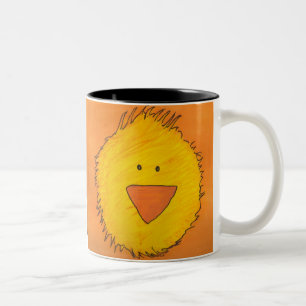 Gemaltes Küken Zweifarbige Tasse