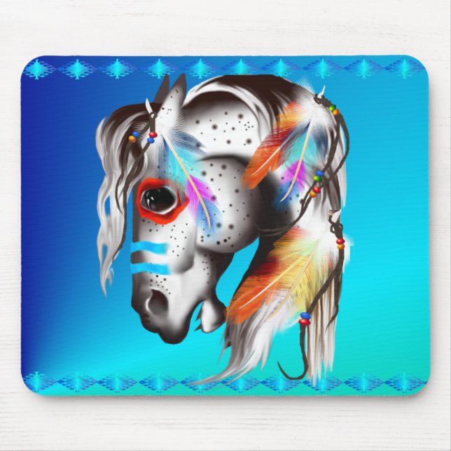 Gemaltes Pony Mousepad (Vorne)