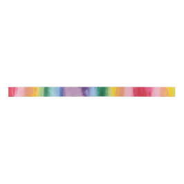 Gemaltes Regenbogen-Band Satinband