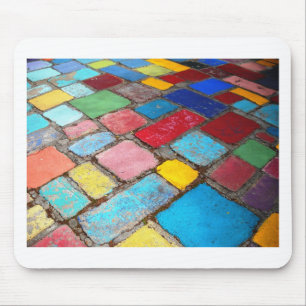 Gemaltes spanisches des Blaus, Gelben und Roten Mousepad