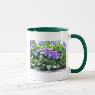 Gemaltes Stiefmütterchen Tasse
