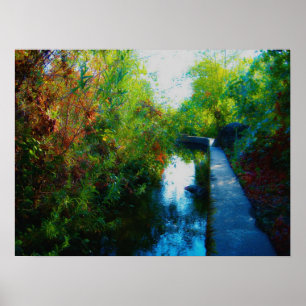 "Gemaltes Wasser " Poster