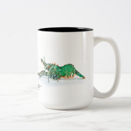 Gemarmorte Garnele-Tasse Zweifarbige Tasse