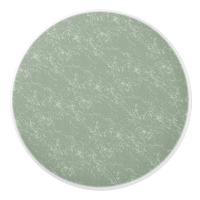 Gemarmorter weiser Keramik-Griff Keramikknauf (Vorderseite)