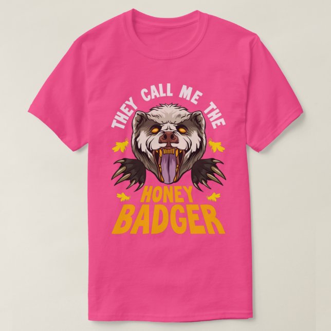 Gemein Angry Snarling Honey Badger T-Shirt (Design vorne)