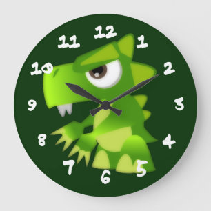 Gemein Baby Dragon Große Wanduhr