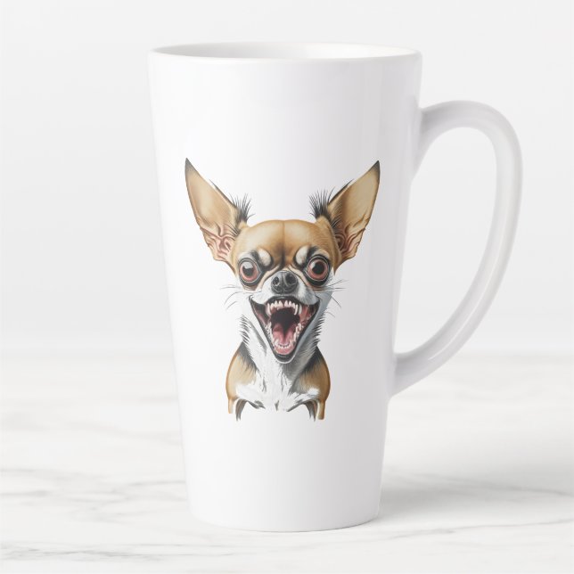 Gemein Chihuahua | Funny Dogs Milchtasse (Rechts)