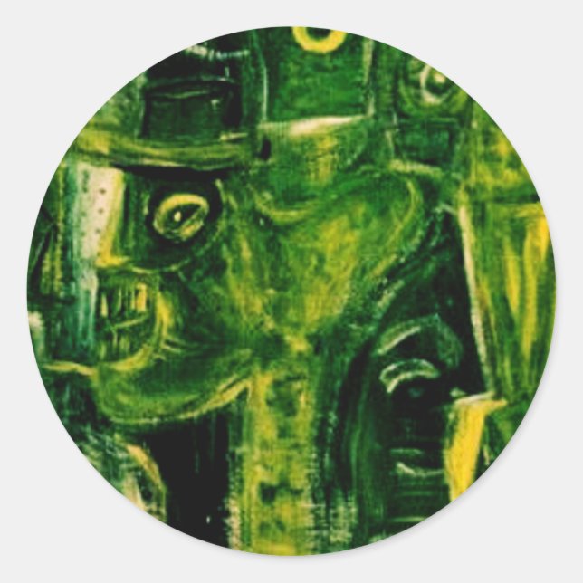 GEMEIN GREEN RUNDER AUFKLEBER (Vorderseite)