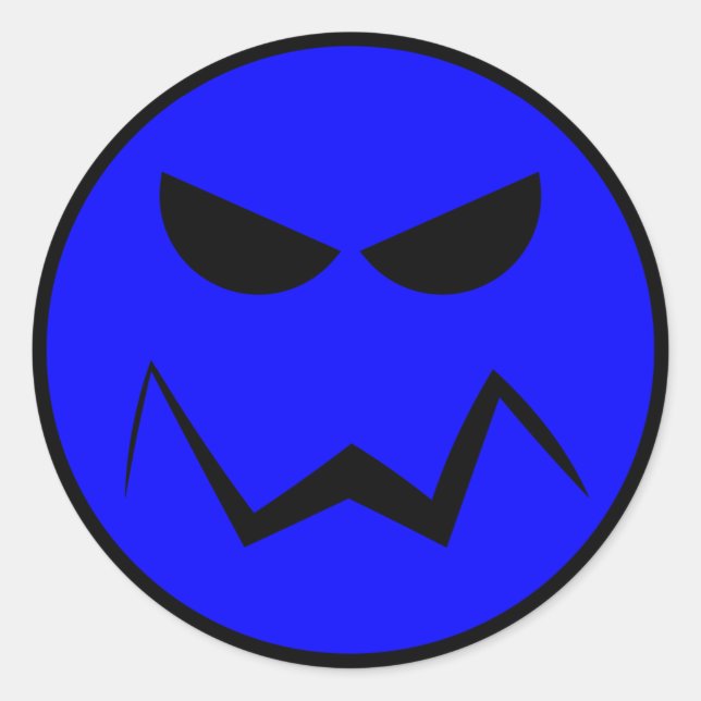 Gemein Mister-Face-Sticker Runder Aufkleber (Vorderseite)