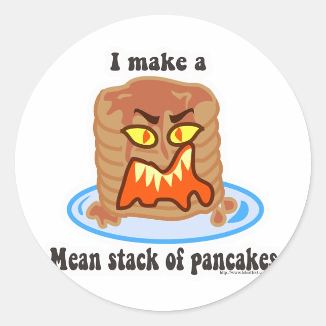 Gemein Pancake Runder Aufkleber (Vorderseite)