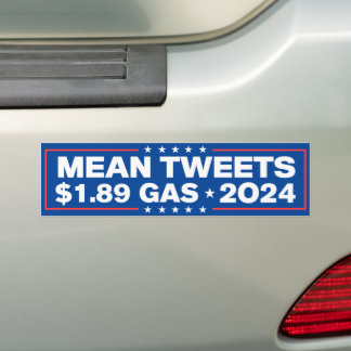 Gemein Tweete $ 1,89 Gas Trump 2024 Autoaufkleber