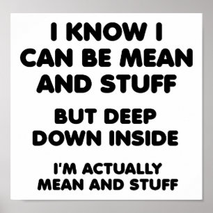 Gemein und Stuff Funny Poster