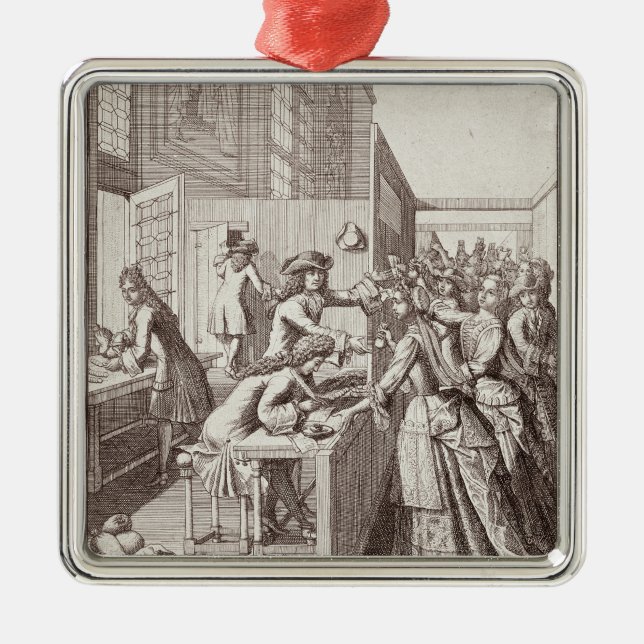 Gemeindeabgabe, 1709 silbernes ornament (Vorne)