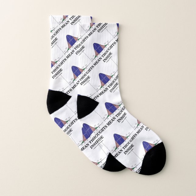 Gemeine Gedanken Inside Stats Geek Spaß Socken (Paar)