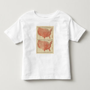 Gemeine jährliche Temperatur, Hypsometric Skizze Kleinkind T-shirt
