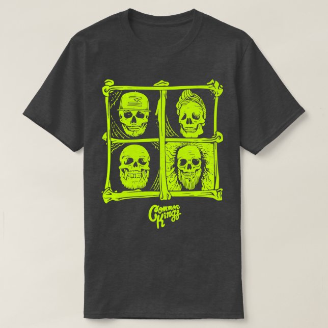 Gemeine Könige Merken Könige Skull T-Shirt (Design vorne)