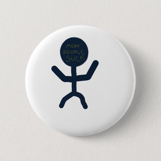 Gemeine Leute sind zum Kotzen Button (Vorderseite)
