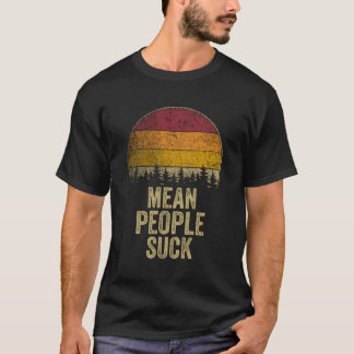 Gemeine Leute Sind zum Kotzen Retro Style Funny Sp T-Shirt