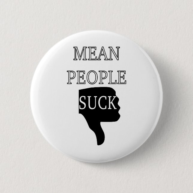 Gemeine Menschen Sind zum Kotzen Button (Vorderseite)