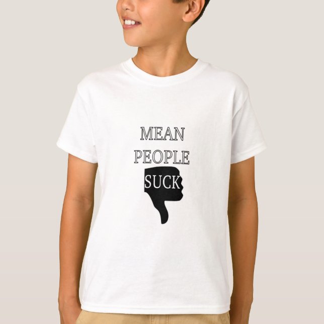 Gemeine Menschen Sind zum Kotzen T-Shirt (Vorderseite)