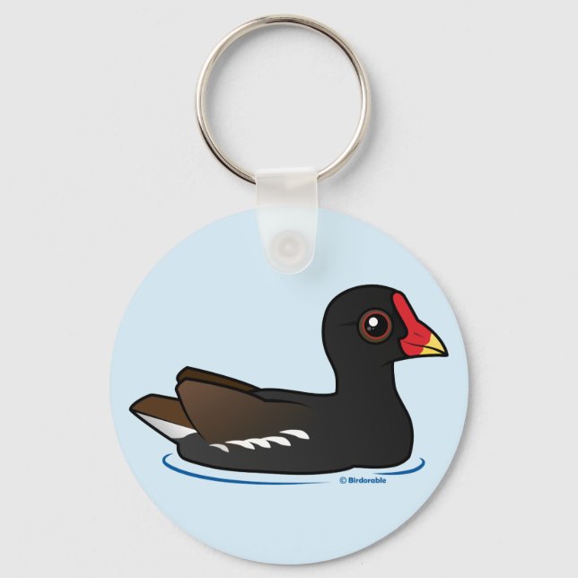 Gemeine Moorhen Schlüsselanhänger (Vorderseite)