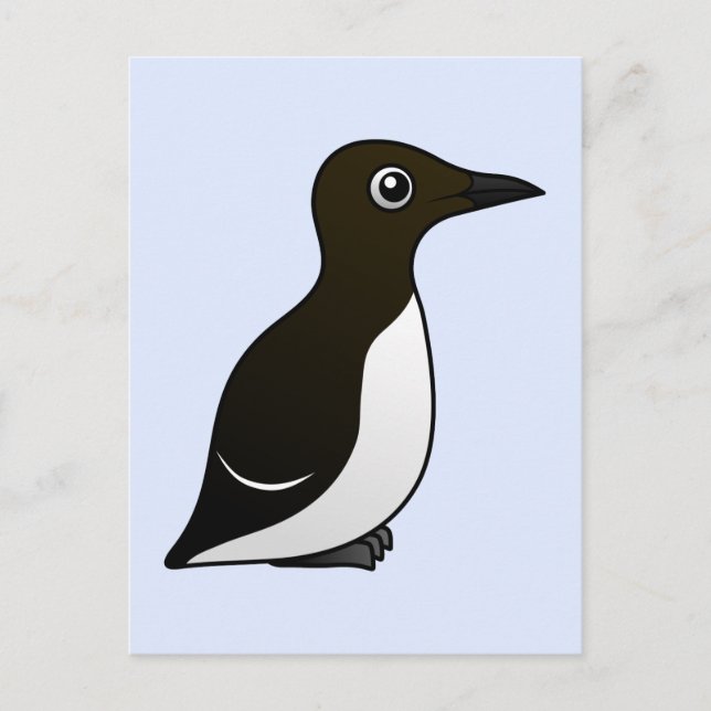 Gemeine Murre (stehend) Postkarte (Vorderseite)