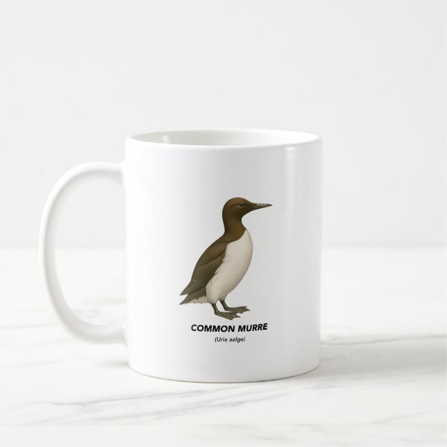 Gemeine Murre - Vögel in Kalifornien Kaffeetasse (Links)