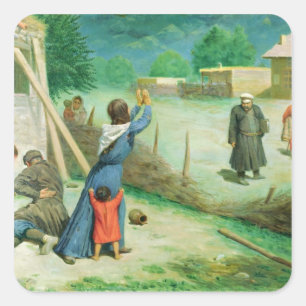 Gemeine Sammlung, 1891 Quadratischer Aufkleber