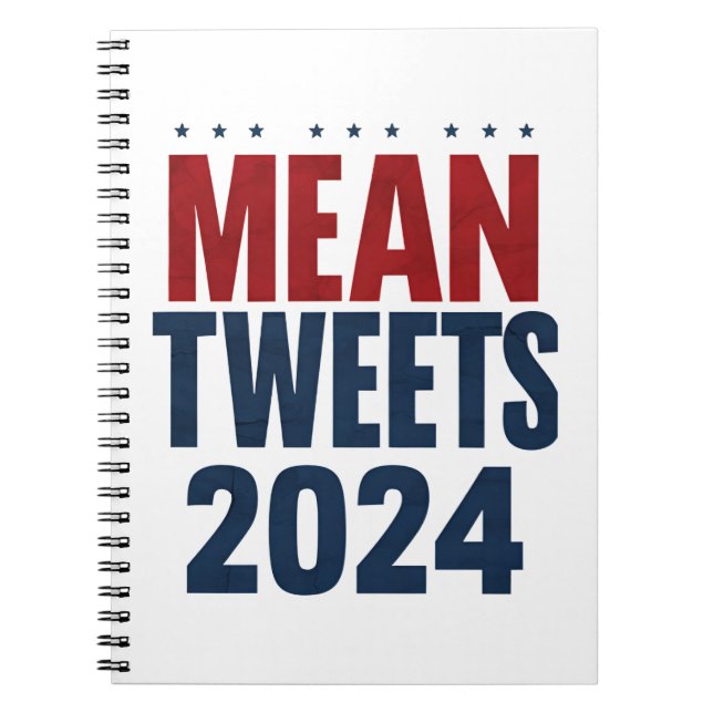 Gemeine Tweete 2024 Funny Election Trump Notizblock (Vorderseite)