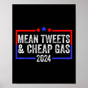 Gemeine Tweetenden und billige Gas Funny 2024 Pro Poster