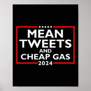 Gemeine Tweetenden und günstige Gas Funny 2024 Pro Poster