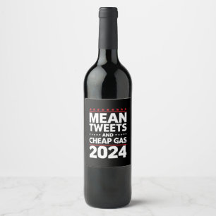 Gemeine Tweetetet und günstige Gaspreise für 2024 Weinetikett