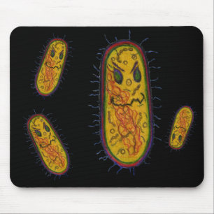 Gemeiner Bakterien-Cartoon-Charakter Mousepad